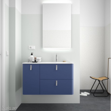 Meuble de salle de bain UNIIQ 900 gauche AZUL ALTAMAR  - SALGAR 24663 