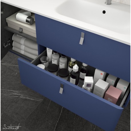 Meuble de salle de bain UNIIQ 900 gauche AZUL ALTAMAR  - SALGAR 24663 