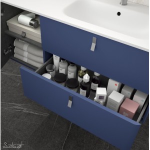 Meuble de salle de bain UNIIQ 900 gauche AZUL ALTAMAR  - SALGAR 24663 