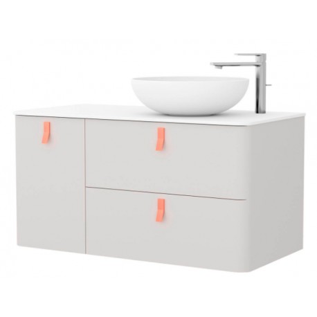 Meuble de salle de bains 1200 Gauche Nata UNIIQ - SALGAR 24671