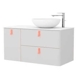 Meuble de salle de bains 1200 Gauche Nata UNIIQ - SALGAR 24671