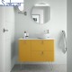 Meuble de salle de bain 1200 Gauche Sol UNIIQ - SALGAR 24679