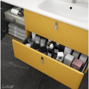 Meuble de salle de bains 1200 Gauche Sol UNIIQ - SALGAR 24679