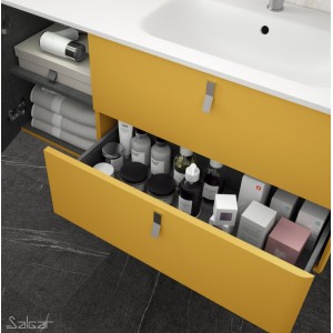 Meuble de salle de bains 1200 Gauche Sol UNIIQ - SALGAR 24679