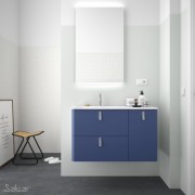 Meuble de salle de bain UNIIQ 900 droite AZUL ALTAMAR  - SALGAR 24619 