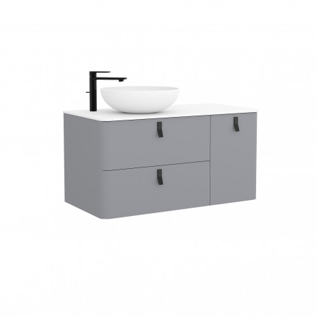 Meuble de salle de bain UNIIQ 900 droite HUMO  - SALGAR 24610 