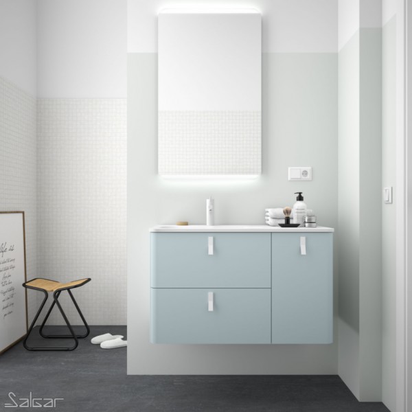 Meuble de salle de bain suspendu Salgar UNIIQ Cielo 900