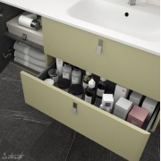 Meuble de salle de bain UNIIQ 1200 gauche SALVIA  - SALGAR 24687 