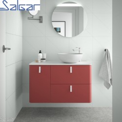 Meuble de salle de bains 900 Gauche Rojo UNIIQ - SALGAR 24660