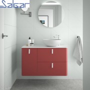 Meuble de salle de bains 900 Gauche Rojo UNIIQ  - SALGAR 24660