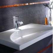 Mitigeur large chrome pour lavabo QUADRI - CRISTINA ONDYNA QM22351