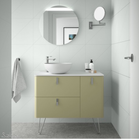 Meuble de salle de bain UNIIQ 900 droite SALVIA  - SALGAR 24621 