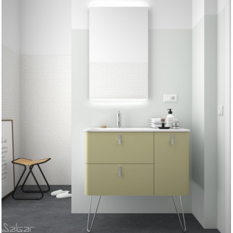 Meuble de salle de bain UNIIQ 900 droite SALVIA  - SALGAR 24621 