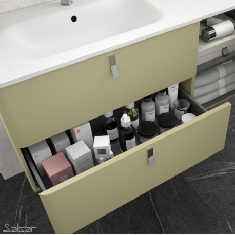Meuble de salle de bain UNIIQ 900 droite SALVIA  - SALGAR 24621 