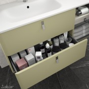 Meuble de salle de bain UNIIQ 900 droite SALVIA  - SALGAR 24621 