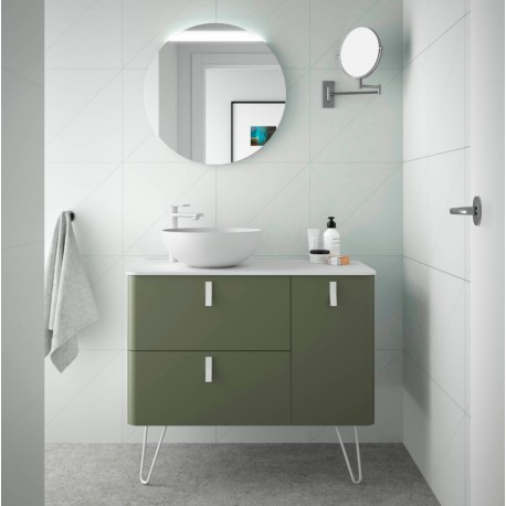 Meuble de salle de bain UNIIQ 900 droite BOSQUE  - SALGAR 24624 