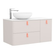 Meuble de salle de bain UNIIQ 1200 droite NATA  - SALGAR 24627 