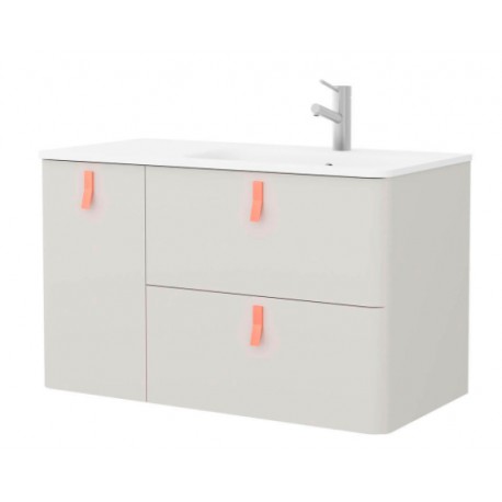 Meuble de salle de bain UNIIQ 900 gauche NATA  - SALGAR 24649 