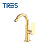 Mitigeur bidet Loft colors Or Mat 24k  - TRES 20022401OM