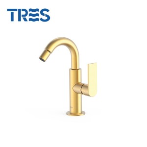 Mitigeur bidet Loft colors Or Mat 24k  - TRES 20022401OM