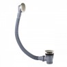 Vidage baignoire avec trop‑plein et valve automatique Ø 72 mm CLICK‑CLACK Acier - TRES 03453420AC