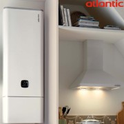 Chauffe-eau électrique carré vertical mural Linéo connecté 120L  - ATLANTIC 157214