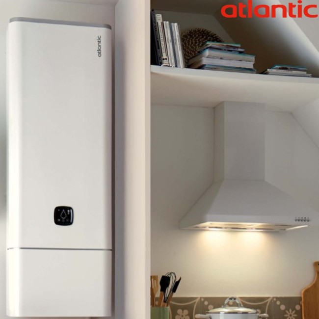 Chauffe-eau électrique Plat Multiposition mural Linéo connecté 65L  - ATLANTIC 157207