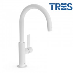 Mitigeur lavabo Blanc Mat - TRES 21190501BM