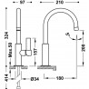 Mitigeur lavabo Blanc Mat - TRES 21190501BM