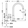 Mitigeur lavabo Acier - TRES 21190601AC