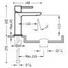 Mitigeur lavabo Chrome - TRES 06210302D