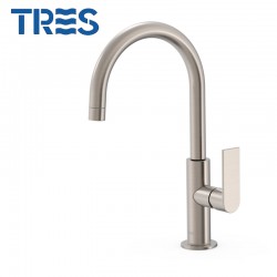 Mitigeur lavabo Acier - TRES 20020505AC