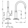 Mitigeur lavabo Acier - TRES 20020505AC