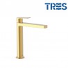 Mitigeur lavabo Or Mat 24K - TRES 21120301OM