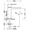 Mitigeur lavabo Or 24K - TRES 20010301OR