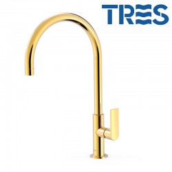 Mitigeur lavabo Or 24K - TRES 20020506OR