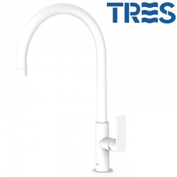 Mitigeur lavabo Blanc Mat - TRES 20020506BM