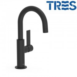 Mitigeur lavabo Noir Mat - TRES 21190401NM