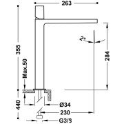 Mitigeur lavabo Blanc Mat - TRES 21180302BM