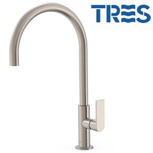 Mitigeur lavabo Acier  - TRES 20020506AC