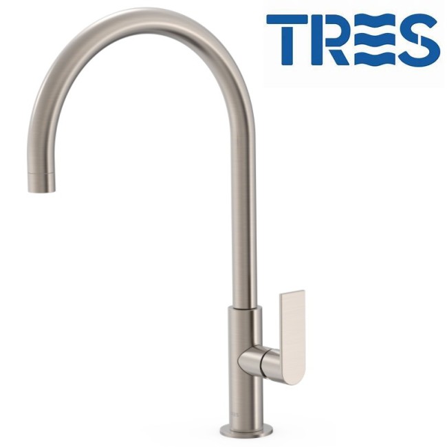 Mitigeur lavabo Acier  - TRES 20020506AC