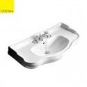 Lavabo Retro Luxe Parigi 100 cm Perçage 3 trous - CRISTINA ONDYNA WPG10609