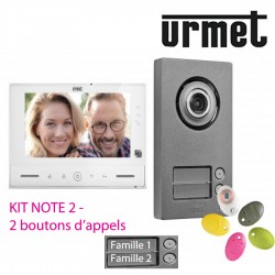 Kit video Note 2 pour 2 familles - URMET 1723/96