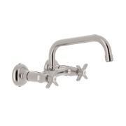 Mélangeur cuisine mélangeur évier mural ACIER distance depuis mur 237 mm  - TRES 24221501AC