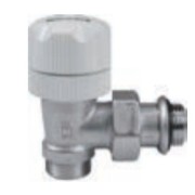 Robinet 1/2" équerre pour installation bitube - VALDEROMA 09766