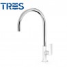 Mitigeur lavabo Blanc Chrome - TRES 20020506BL