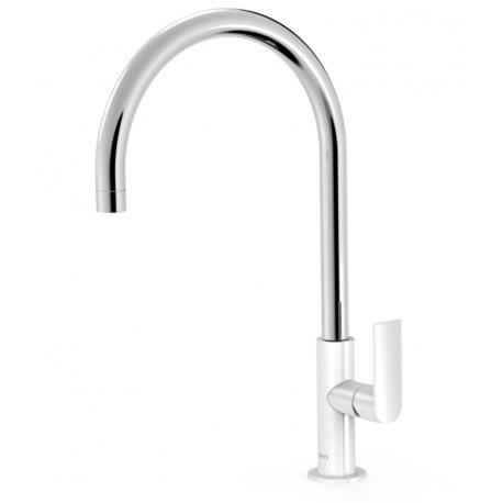 Mitigeur lavabo Blanc Chrome - TRES 20020506BL