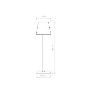 Lampe d'intérieur LED portable LIEVO, Blanc USB 5V - 4739 BENEITO FAURE