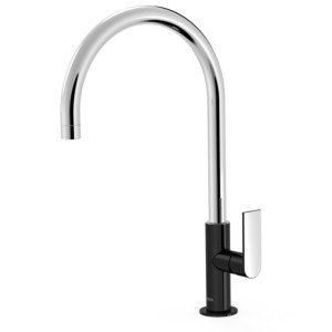 Mitigeur lavabo Noir Chrome - TRES 20020506NE