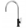 Mitigeur lavabo Noir Chrome - TRES 20020506NE